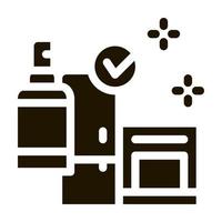 kitchen cleaning icon Vector Glyph Illustration