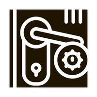 pests in keyhole icon Vector Glyph Illustration