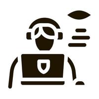 lawyer and policeman icon Vector Glyph Illustration