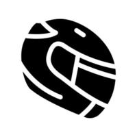driver helmet icon vector glyph illustration