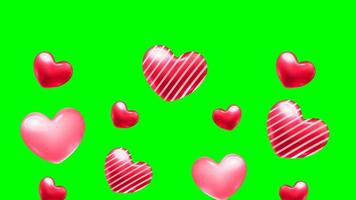 Valentine Love Moving up Animation video