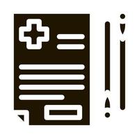 acupuncture medical referral icon Vector Glyph Illustration