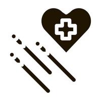 acupuncture for heart work icon vector