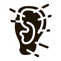 ear acupuncture icon Vector Glyph Illustration