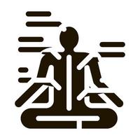 yogi traditional chinese medicine icon vector illustration