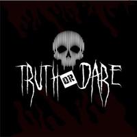 Truth Or Dare Party Game Logo With Skull Icon vector