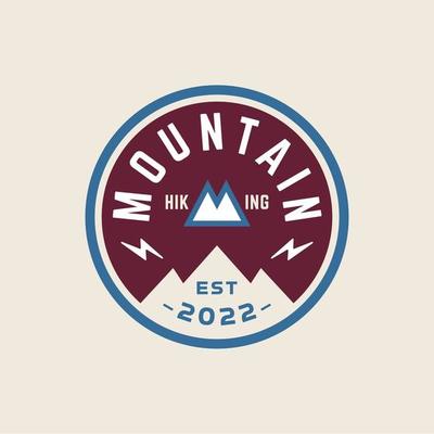 Adventure lettering set badges with illustrations. Vintage logotype with  mountains and arrows. 5093247 Vector Art at Vecteezy