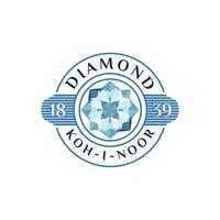 Vintage Jewelry Label With Diamond Rich Symbol Vector Design Inspiration