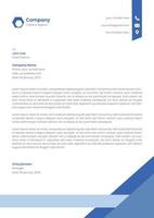 Modern company letterhead vector template