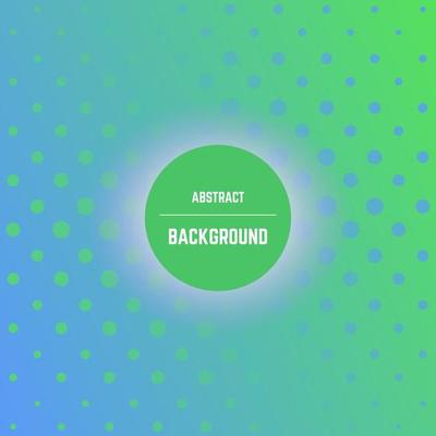 Abstract colorful background with dots, halftone effect and circle in center. Vector illustration.