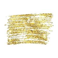 telón de fondo brillante de pintura dorada sobre un fondo blanco. fondo con destellos dorados y efecto brillo. espacio vacío para su texto. ilustración vectorial vector