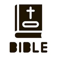 holy bible of christians icon Vector Glyph Illustration