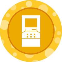 Beautiful ATM Machine Glyph Vector Icon