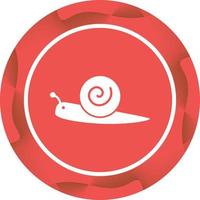 Unique Snail Glyph Vector Icon