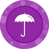 Unique Umbrella Vector Glyph Icon