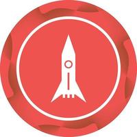 Unique Space Shuttle Vector Glyph Icon