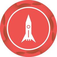 Unique Space Shuttle Vector Glyph Icon