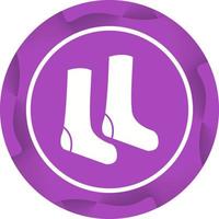 Unique Socks Vector Glyph Icon