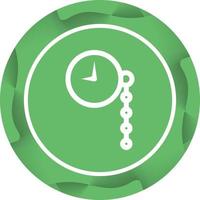 Unique Pocket Watch Vector Glyph Icon