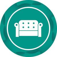 Unique Sofa Vector Glyph Icon