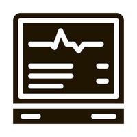 patient chart card icon Vector Glyph Illustration