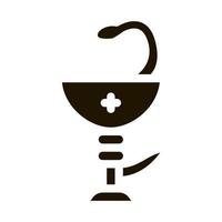 símbolo de toda la medicina icono vector glifo ilustración