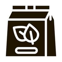 green tea bag icon Vector Glyph Illustration