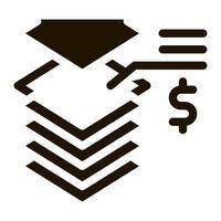 real estate money platform icon Vector Glyph Illustration