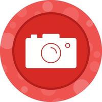 Unique Camera Vector Glyph Icon