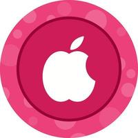 hermoso icono de glifo de vector de logotipo de apple