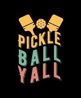 Peace Love pickle ball tshirt design vector