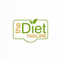 Unique letter or writing DIET font with left and fork image graphic icon logo design abstract concept vector stock. can be used as a corporate identity related to slimming and vegetarian or vegan