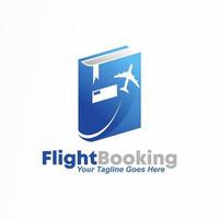 Unique 3D book with flying plane image graphic icon logo design abstract concept vector stock. can be used as corporate identity related to reading or travel