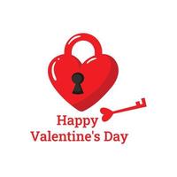 texto de saludo de feliz día de san valentín con elemento flotante de globo de corazón para el diseño romántico del día de san valentín. ilustración vectorial vector