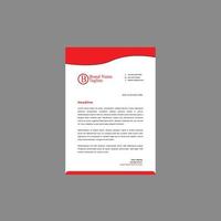 professional creative letterhead template design for your business vector
