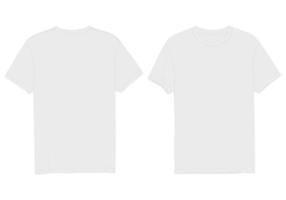 White T-shirt template - Short T-shirt Vector Design