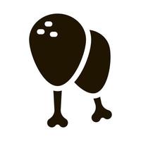 chicken legs icon Vector Glyph Illustration