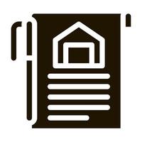 home documents icon Vector Glyph Illustration