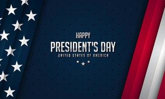 President's Day Background Design. vector