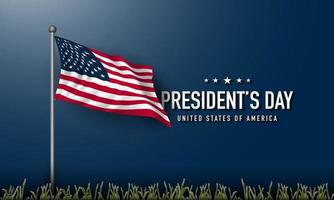 President's Day Background Design. Vector Illustration.