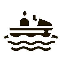 boating icon Vector Glyph Illustration