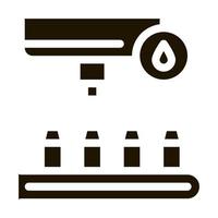 bottle filling device icon Vector Glyph Illustration