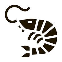 shrimp icon Vector Glyph Illustration