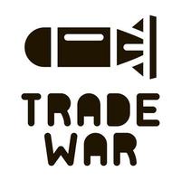 trade war icon Vector Glyph Illustration