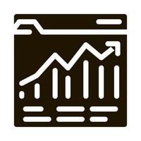 growth up icon Vector Glyph Illustration