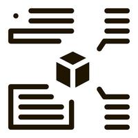 measurement of parameters of parcel icon Vector Glyph Illustration