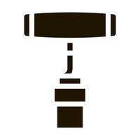 corkscrew for opening icon Vector Glyph Illustration