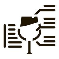 wine structure icon Vector Glyph Illustration