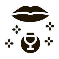 drinking wine icon Vector Glyph Illustration