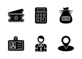 Unique Vector Glyph icon Set